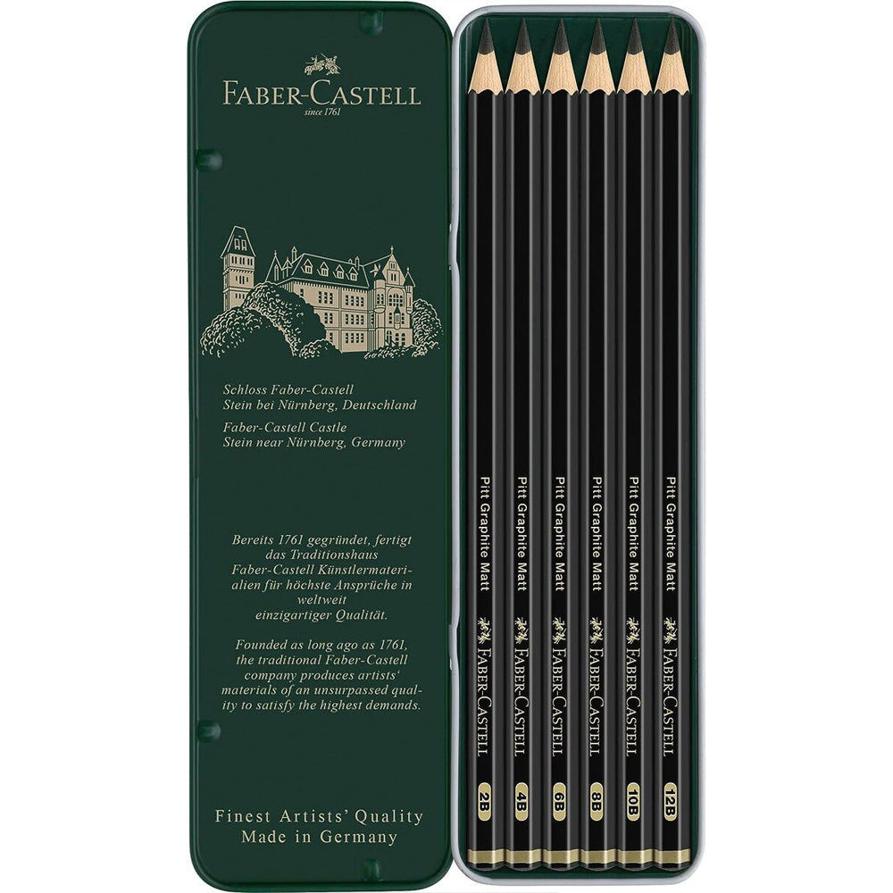 Faber Castell Pitt Graphite Matt Dereceli Kalem 6'lı