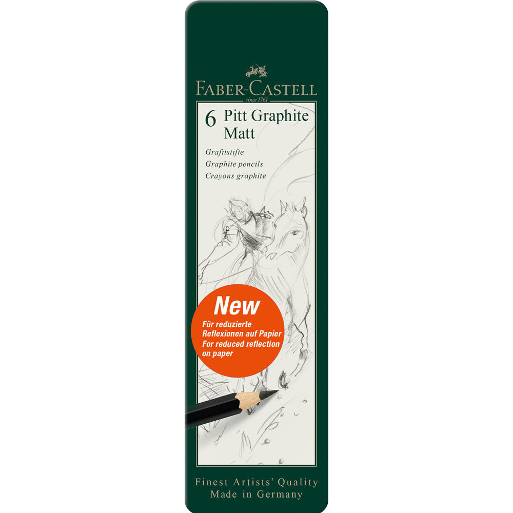 Faber Castell Pitt Graphite Matt Dereceli Kalem 6'lı