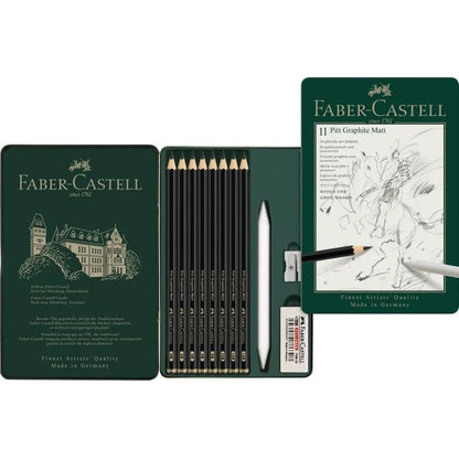 Faber Castell Pitt Graphite Matt Dereceli Kalem 11'li