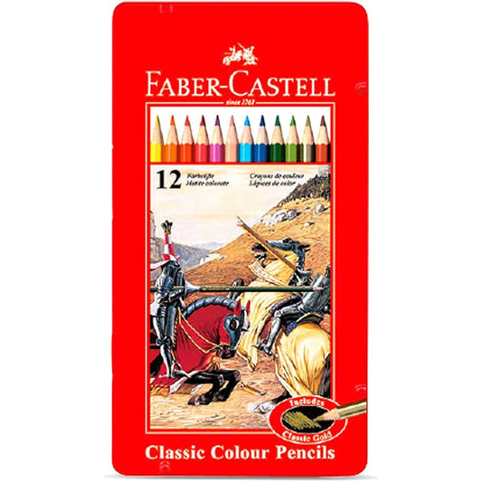 Faber Castell Classic Colour Pencils 12'li Metal Kutu