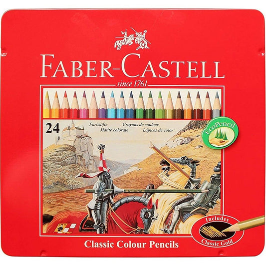 Faber Castell Classic Colour Pencils 24'lü Metal Kutu