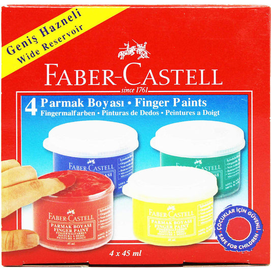 Faber Castell Parmak Boyası 4'lü 45ml
