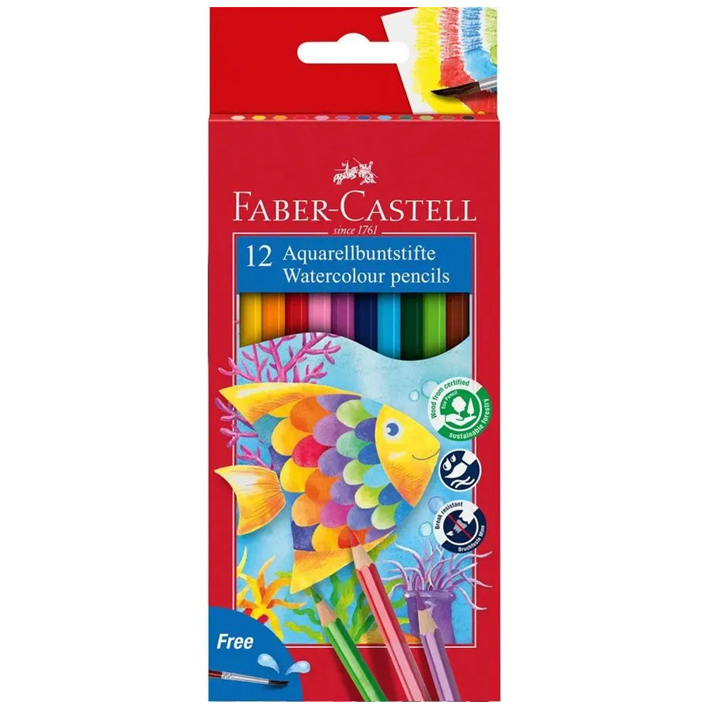 Faber Castell Watercolour Pencils 12'li Karton Kutu