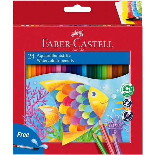 Faber Castell Watercolour Pencils 24'lü Karton Kutu