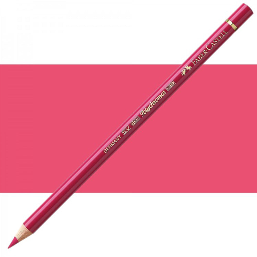 Faber Castell Polychromos Colour Pencil Pink Carmine 127