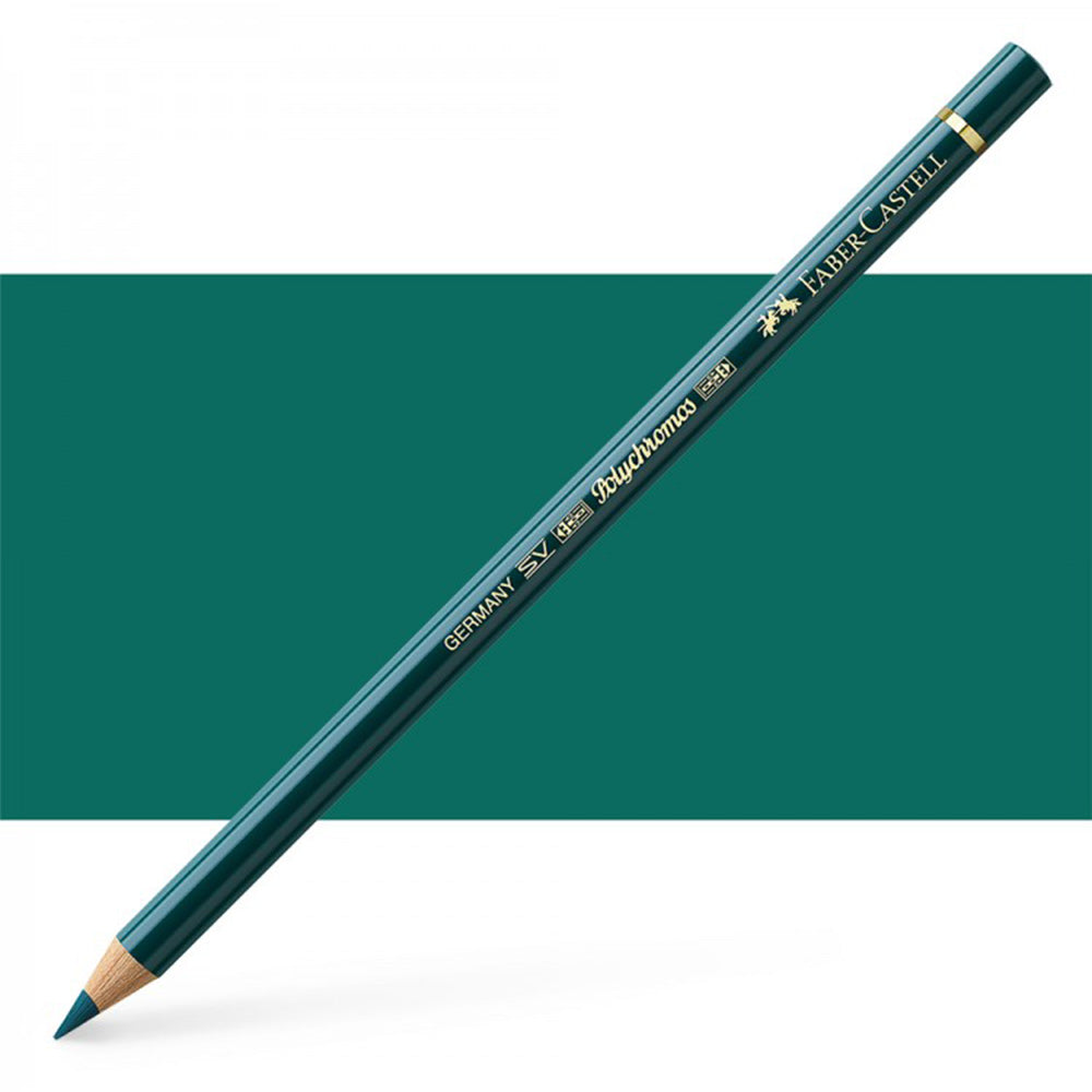 Faber Castell Polychromos Colour Pencil Deep Cobalt Green 158