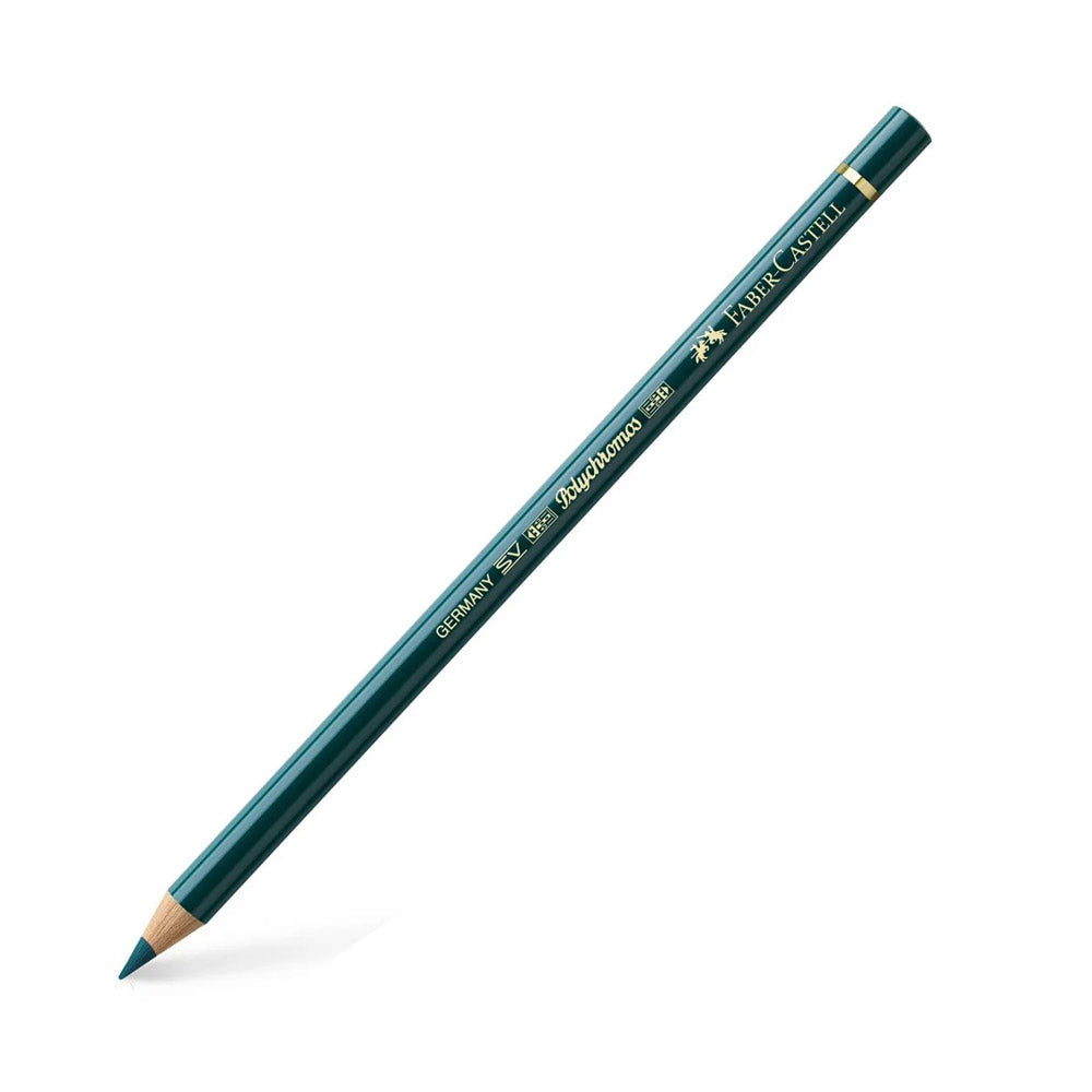 Faber Castell Polychromos Colour Pencil Deep Cobalt Green 158