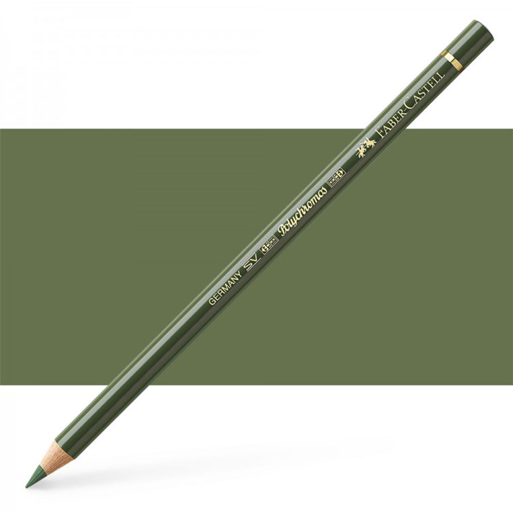 Faber Castell Polychromos Colour Pencil Chromium Green Opaque 174