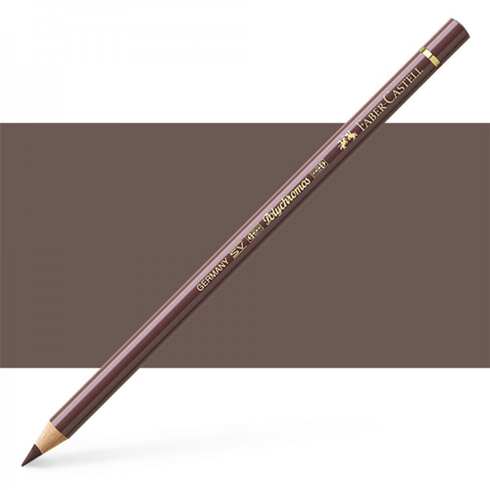 Faber Castell Polychromos Colour Pencil Van Dyck Brown 176