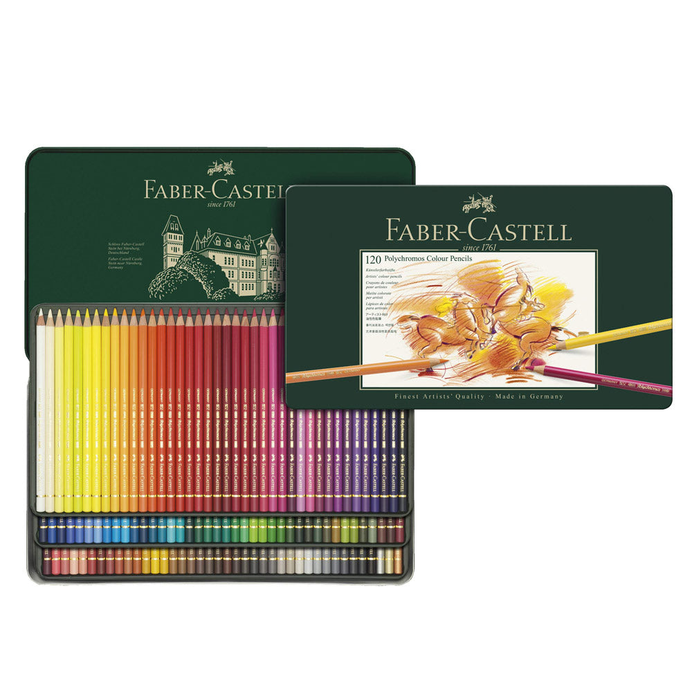 Faber Castell Polychromos Colour Pencils 120'li Metal Kutu