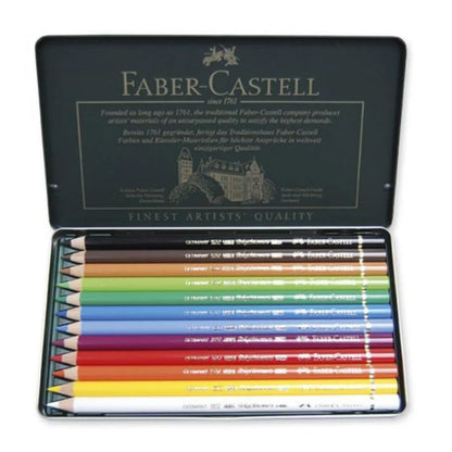 Faber Castell Polychromos Colour Pencils 12'li Metal Kutu