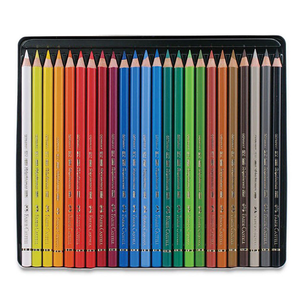 Faber Castell Polychromos Colour Pencils 24'lü Metal Kutu