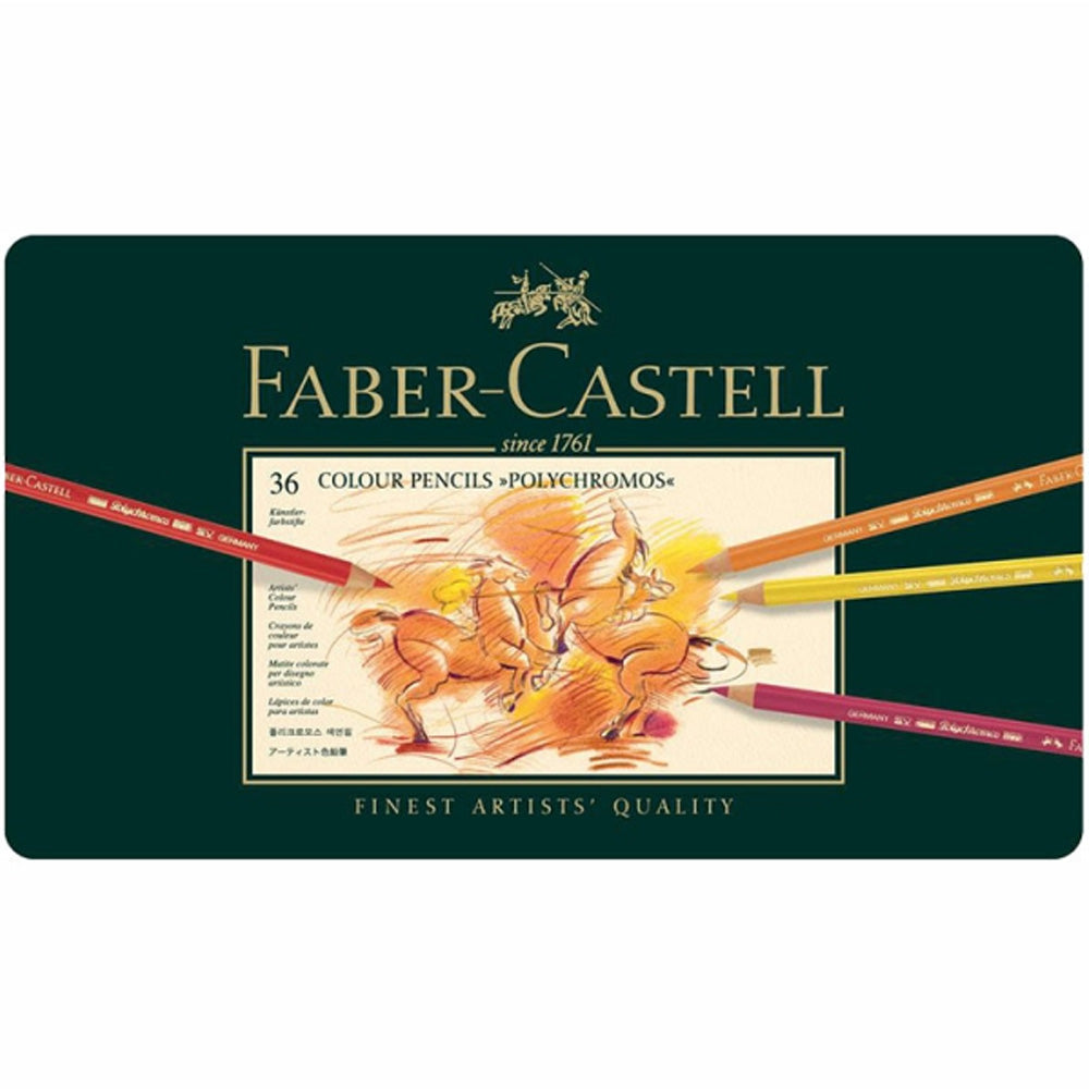 Faber Castell Polychromos Colour Pencils 36'lı Metal Kutu