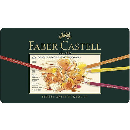 Faber Castell Polychromos Colour Pencils 60'lı Metal Kutu