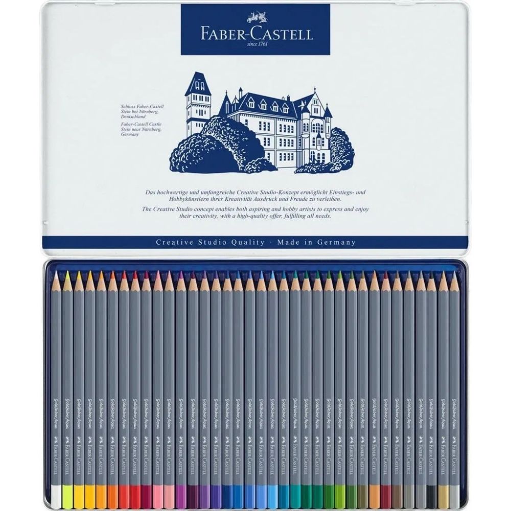 Faber Castell Goldfaber Aqua Boya Kalemi 36'lı Metal Kutu