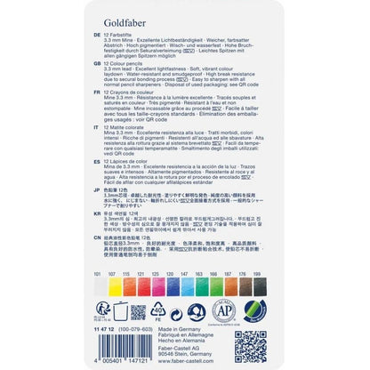 Faber Castell Goldfaber Boya Kalemi 12'li Metal Kutu