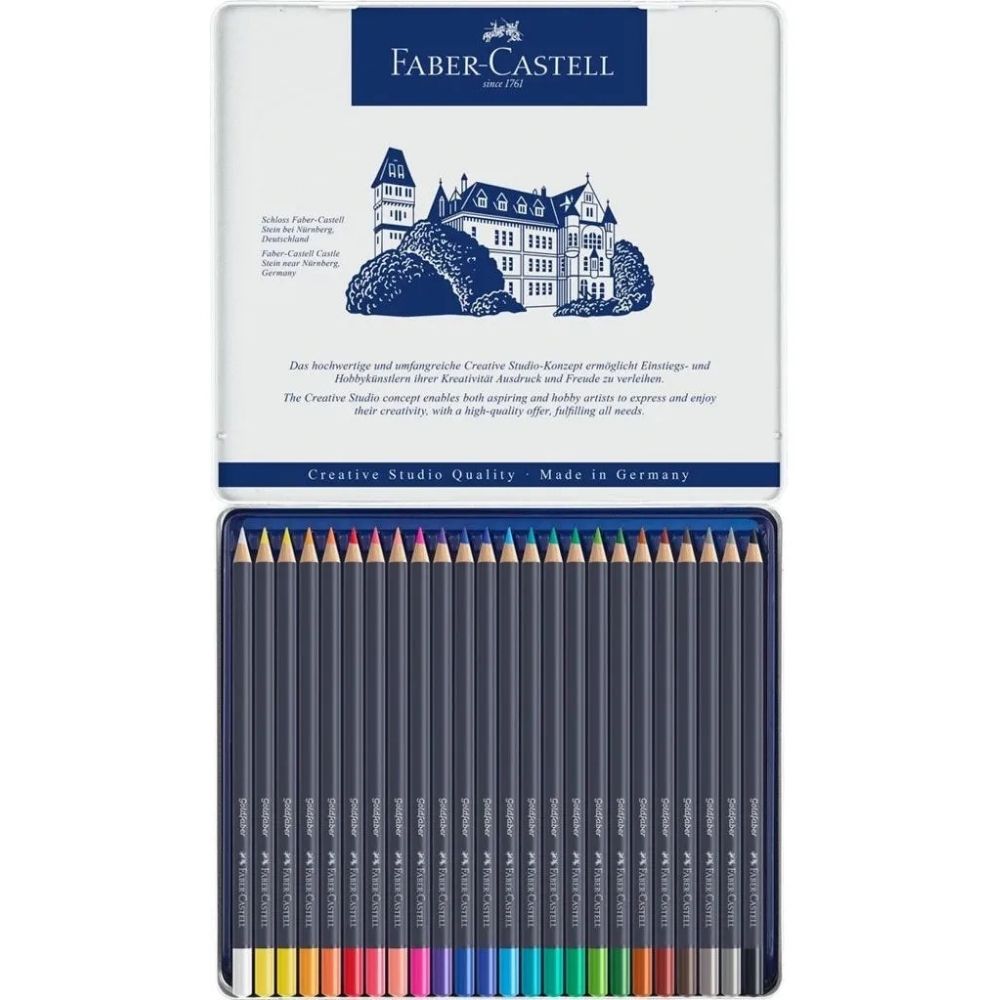 Faber Castell Goldfaber Boya Kalemi 24'lü Metal Kutu