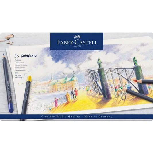 Faber Castell Goldfaber Boya Kalemi 36'lı Metal Kutu
