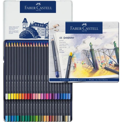 Faber Castell Goldfaber Boya Kalemi 48'li Metal Kutu