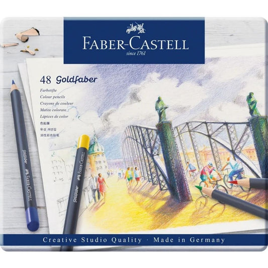 Faber Castell Goldfaber Boya Kalemi 48'li Metal Kutu