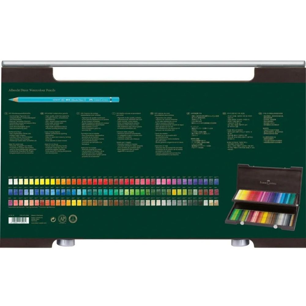 Faber Castell Albrecht Dürer Watercolour Pencils 120'li Ahşap Kutu