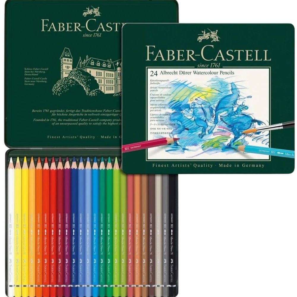 Faber Castell Albrecht Dürer Watercolour Pencils 24'lü Metal Kutu