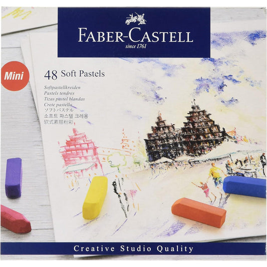 Faber Castell Creative Studio Mini Toz Pastel Boya (Soft) 48'li Yarım Boy K