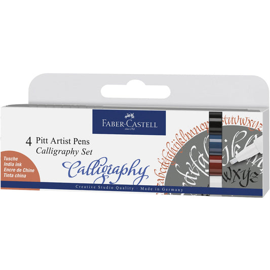 Faber Castell Pitt Kaligrafi Kalemi 4'lü