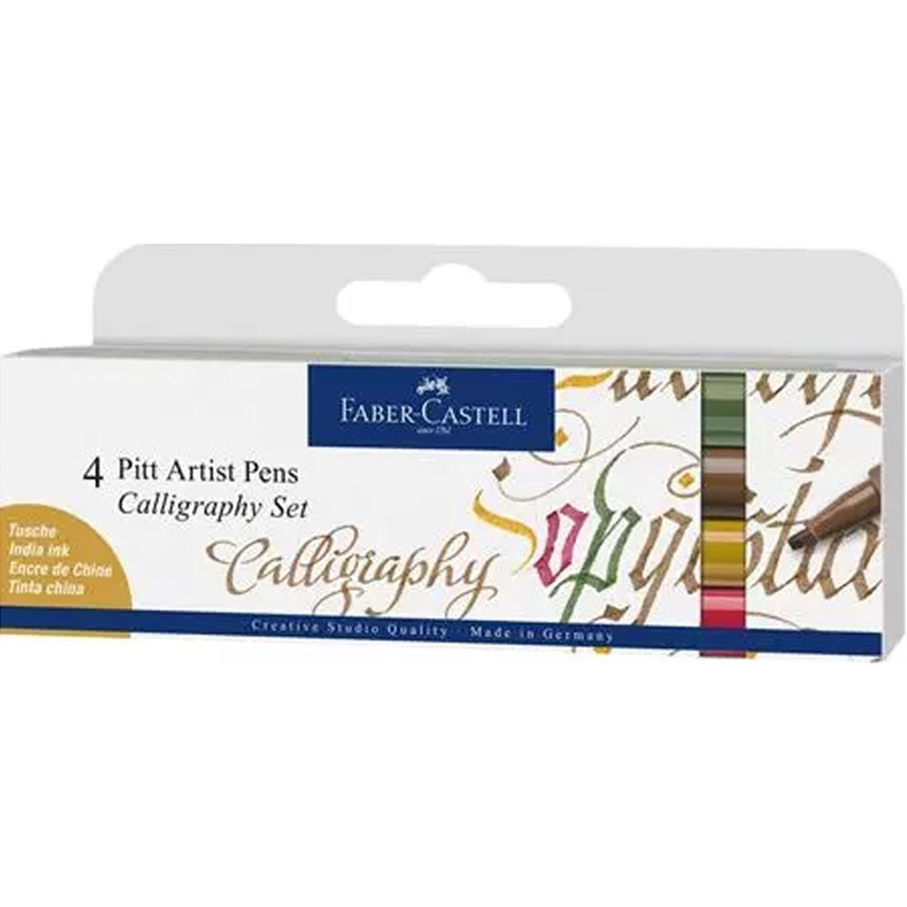 Faber Castell Pitt Kaligrafi Kalemi 4'lü Kutu