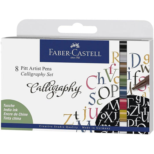 Faber Castell Pitt Kaligrafi Kalemi 8'li