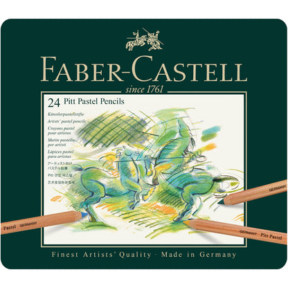 Faber Castell Pitt Pastel Pencils 24'lü Metal Kutu