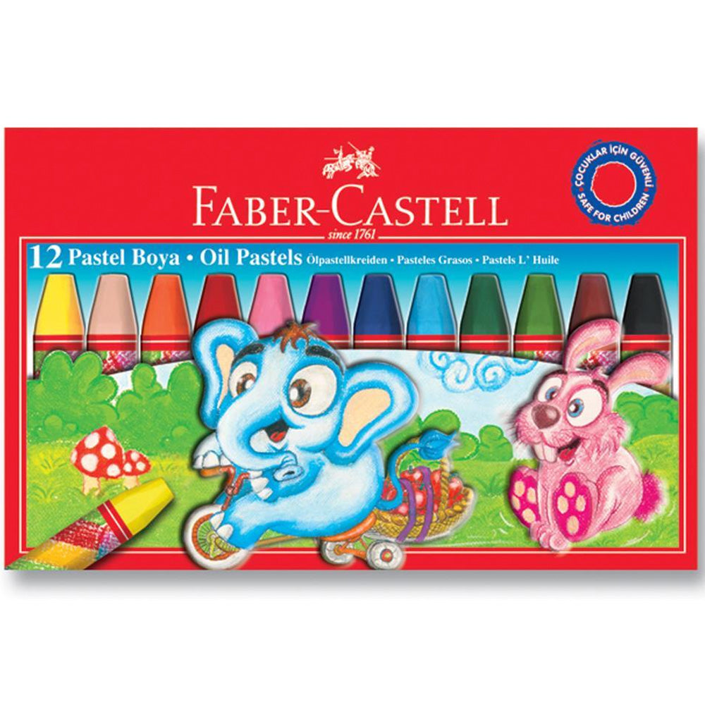 Faber Castell Oil Pastels 12'li Karton Kutu