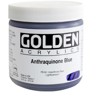 Golden Heavy Body Acrylic Anthraquinone Blue 473ml S.7