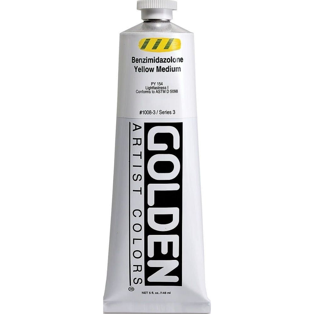 Golden Heavy Body Acrylic Benzimidazoolgeel Yellow Medium 148ml S.3