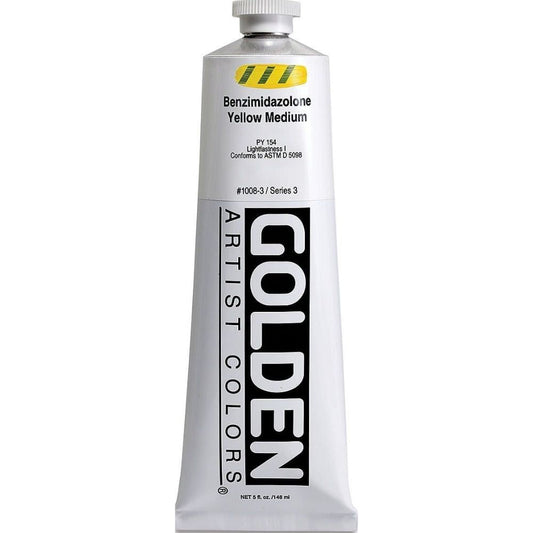 Golden Heavy Body Acrylic Benzimidazoolgeel Yellow Medium 148ml S.3