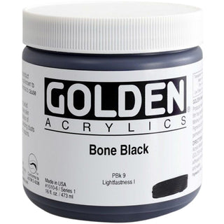 Golden Heavy Body Acrylic Bone Black 473ml S.1