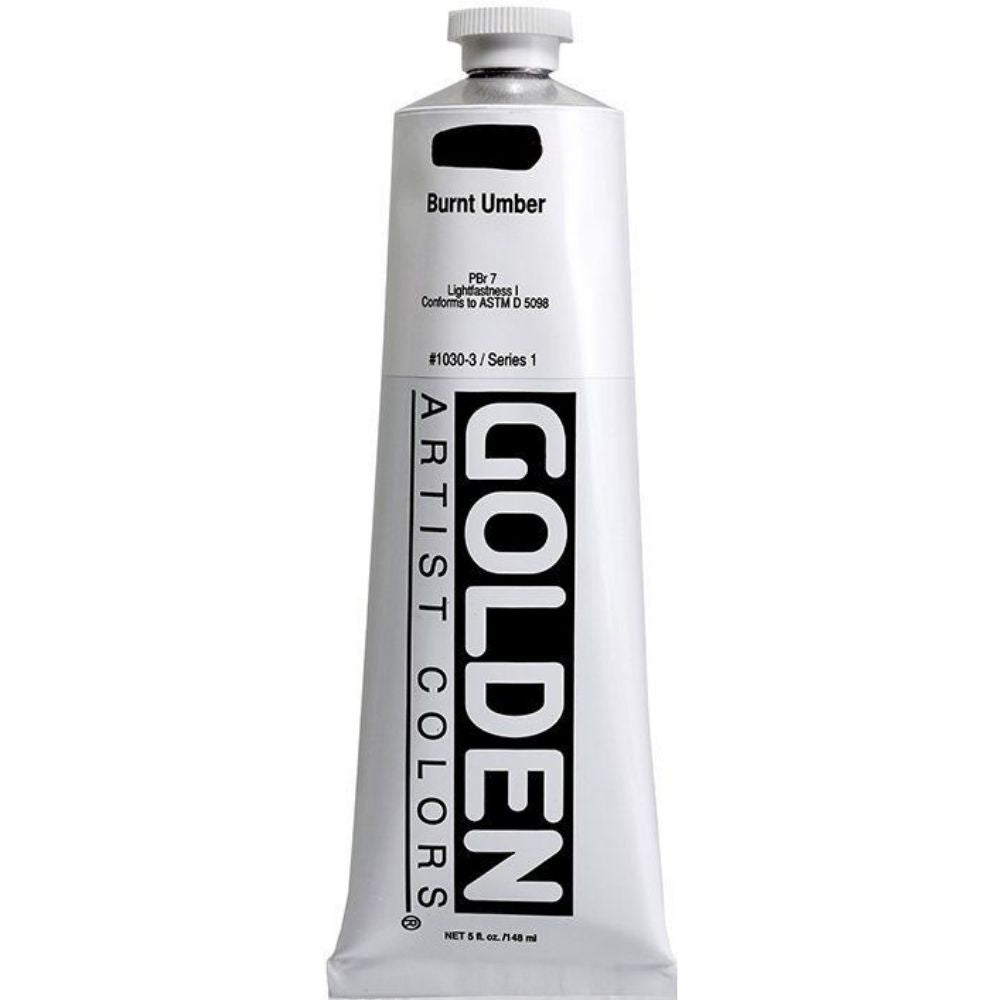 Golden Heavy Body Acrylic Burnt Umber 148ml S.1