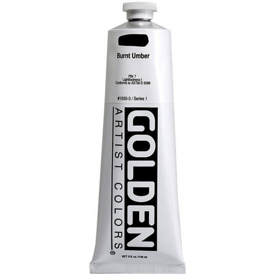 Golden Heavy Body Acrylic Burnt Umber 148ml S.1