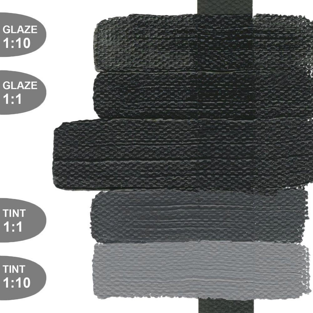 Golden Heavy Body Acrylic Carbon Black 473ml S.1
