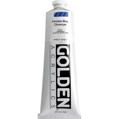 Golden Heavy Body Acrylic Cerulean Blue Chromium 148ml S.7