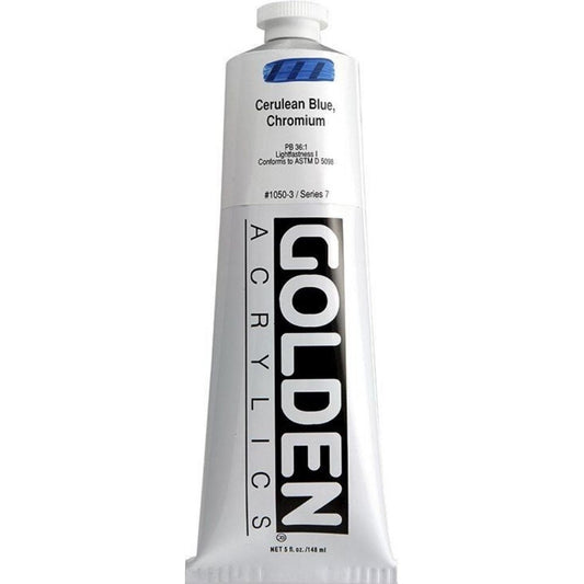 Golden Heavy Body Acrylic Cerulean Blue Chromium 148ml S.7
