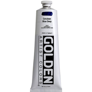 Golden Heavy Body Acrylic Cerulean Blue Deep 148ml S.9