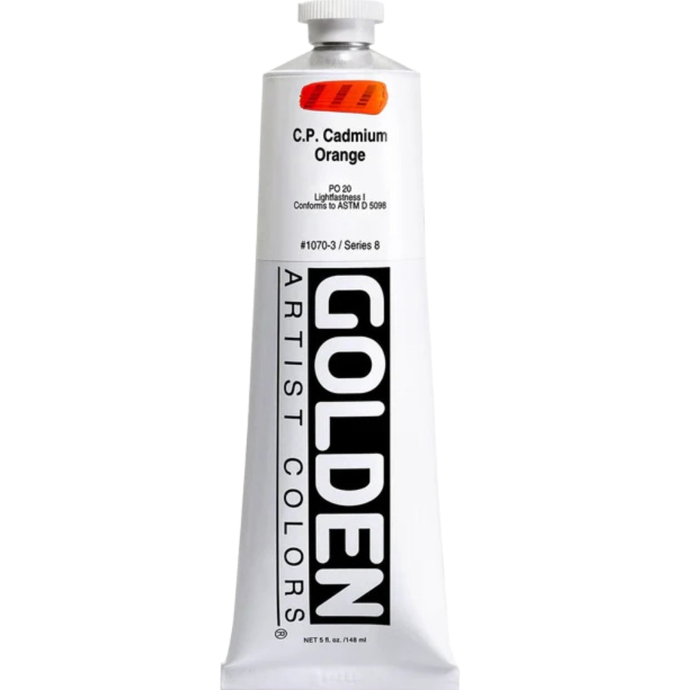Golden Heavy Body Acrylic Cadmium Orange 148ml S.8
