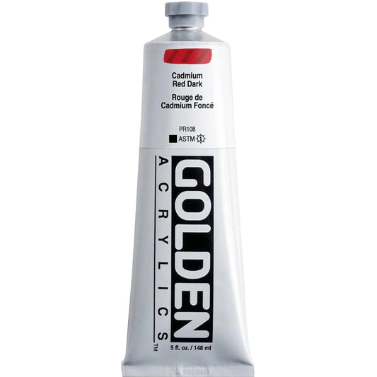 Golden Heavy Body Acrylic Cadmium Red Dark 148ml S.9
