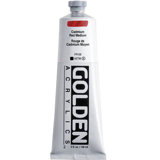 Golden Heavy Body Acrylic Cadmium Red Medium 148ml S.9