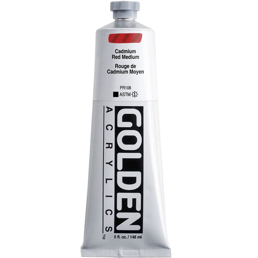 Golden Heavy Body Acrylic Cadmium Red Medium 148ml S.9