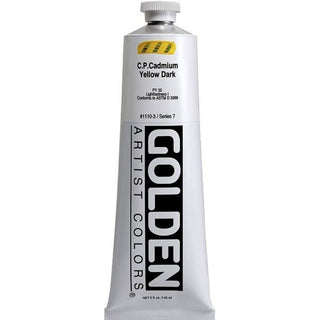 Golden Heavy Body Acrylic Cadmium Yellow Dark 148ml S.7