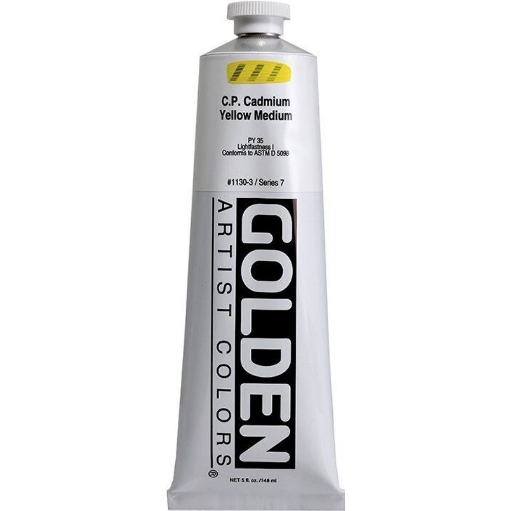 Golden Heavy Body Acrylic Cadmium Yellow Medium 148ml S.7