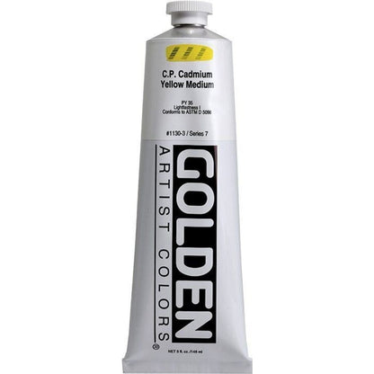 Golden Heavy Body Acrylic Cadmium Yellow Medium 148ml S.7