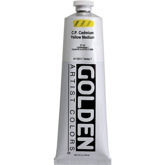 Golden Heavy Body Acrylic Cadmium Yellow Medium 148ml S.7